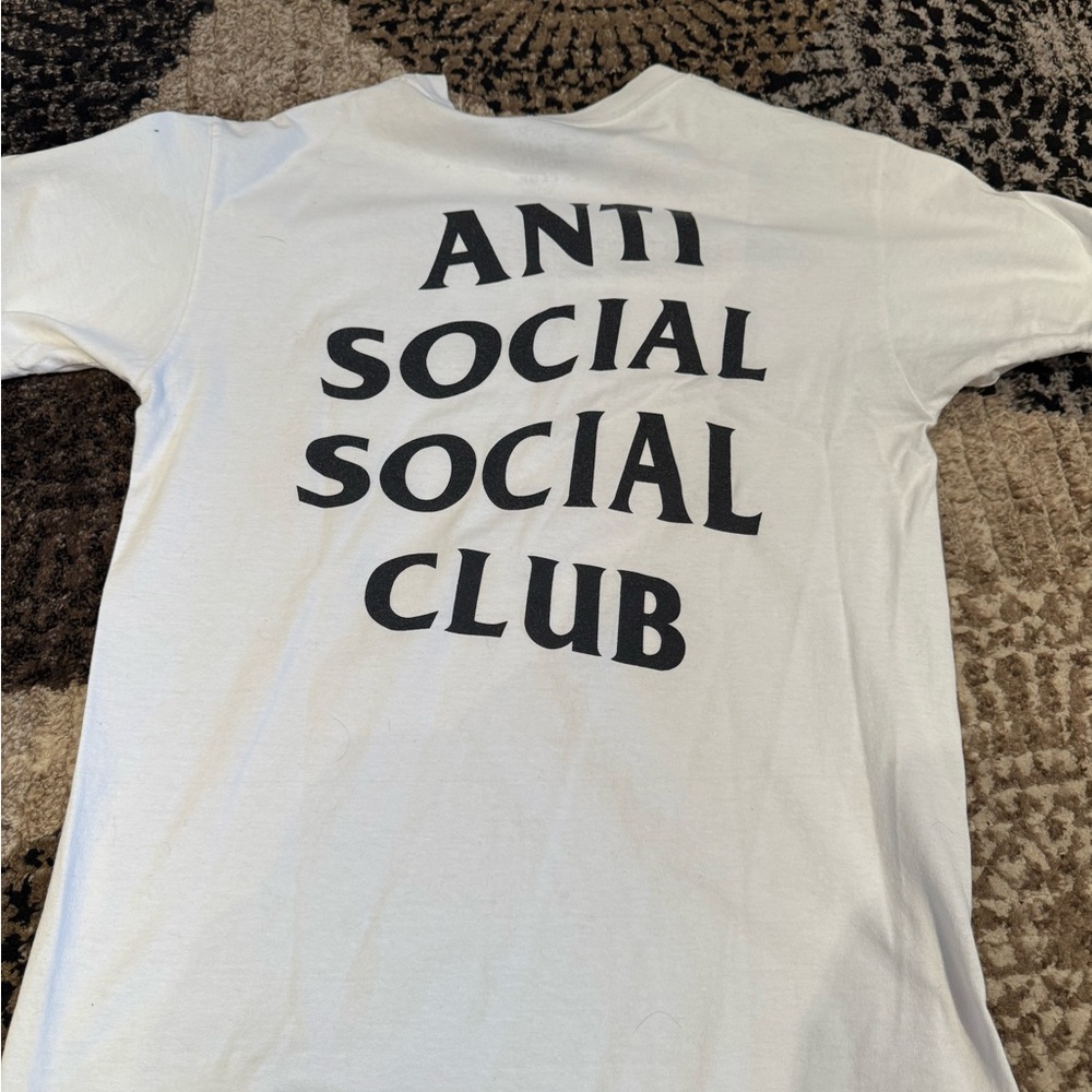 Anti Social Social Club White Tee with Black Print